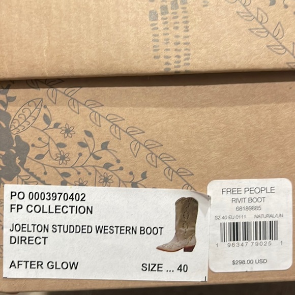 Free people joelton studded western boot - Picture 1 of 3